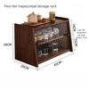 Coffee Machine Organizer Rack Wood Storage Racks Multifunctional Cup Shelf Aesthetic Tabletop Heightening Shelves Home Furniture