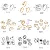 iF ME Koreanische Mode Gold Silber Ring Set Herz-förmigen Schmetterling Ultra-feine Ringe Frauen Zubehör