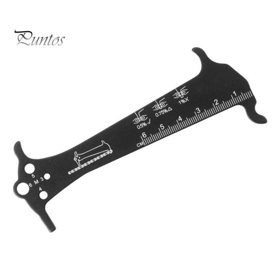 

Велосипедний ланцюг Перевірка Інструмент для вимірювання Надміцний алюмінієвий сплав MTB Гірська дорога Велосипедний ланцюг Індикатор зносу Датчик Вимірювальна лінійка Інструменти чорний