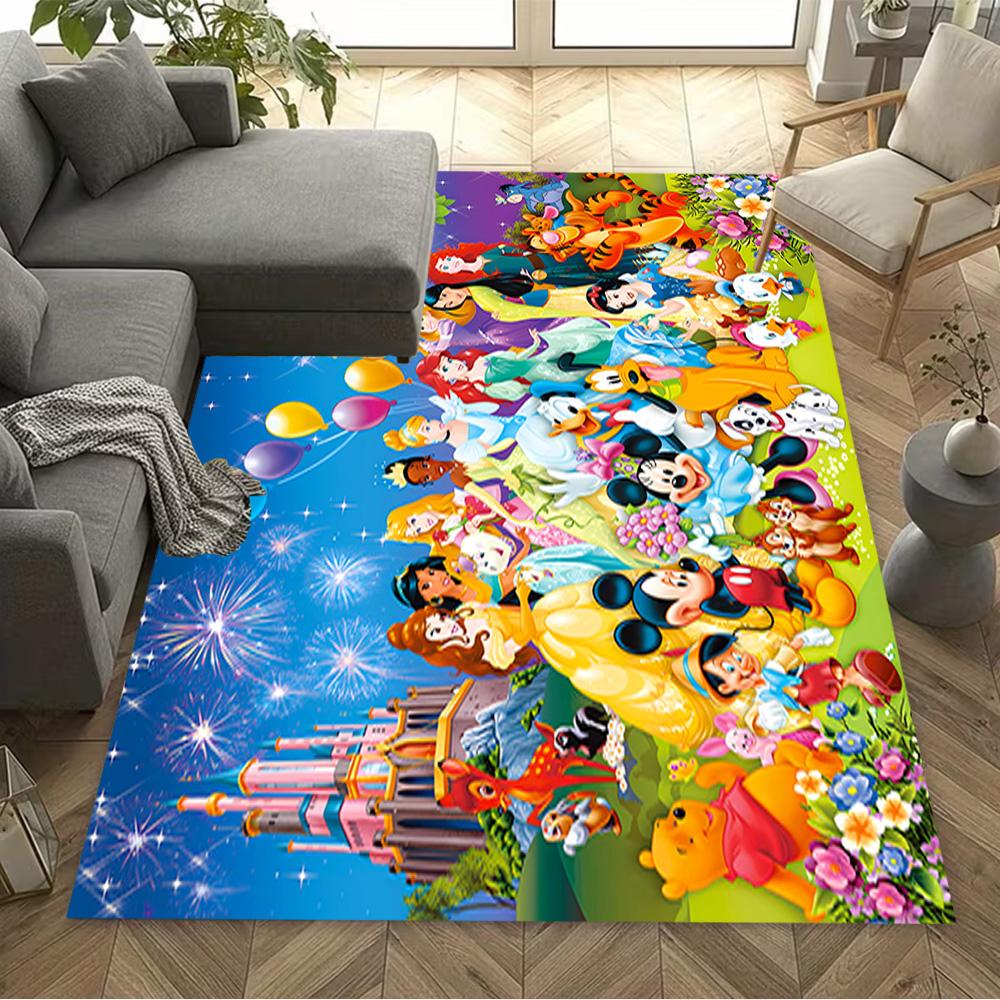 Disneyland Celebration Carpet Suitable for Outdoor Dining Room Study room Kitchen Antislip Carpet Anime Office Decor Wedding Party Gift