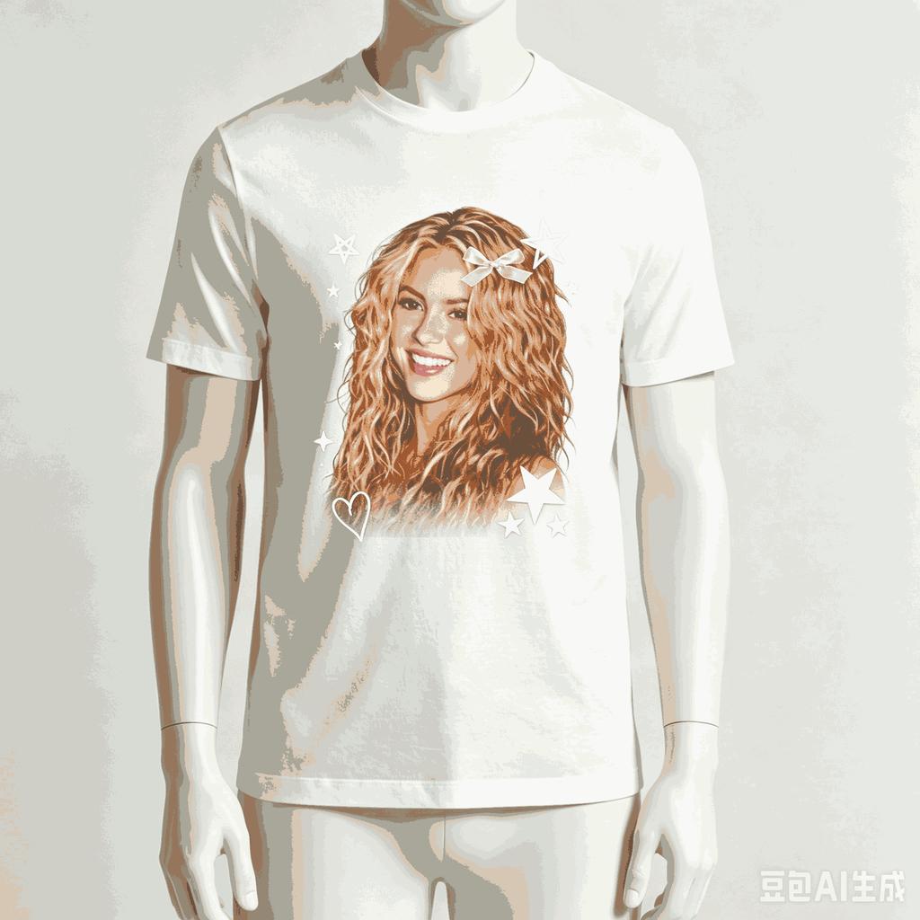 Shakira Per Regalo Fan T-shirt Unisex Unisex Harajuku Oversize Unisex Manica Corta Streetwear Alta Qualità Coppie Comoda Morbida