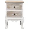 VidaXL Table de chevet 35x30x50 cm Bois de Paulownia