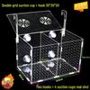 Acrylic Fish Tank Isolation & Hatching Box - Multi-Grid Breeding Container for Aquarium Fry
