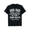 European Sizes Dog Dad Men Myth Snack Dealer Fun Paws Dog T-shirt Round Neck Street Casual Short Sleeve T-shirt