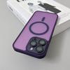 Magnetic Luxury Matte Translucent Armor Shockproof Case For 16 15 14 13 12 11 Pro Max For Magsafe Wireless Charge Cover
