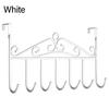 Home Organizer Clothes Hanger 7 Hooks Hat Coat Bracket Over Door Hanger Storage Rack Door Rear Hook Door Hooks