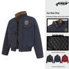 ARES Retro Mountain Eagle Plush Lined Men's Cotton Jacket with American Style Badge & Raglan Sleeves.
