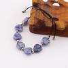 Natural Stone Crystal Colorful Braided Bracelet Chakra Natural Crystal Yoga Love Braided Bracelet B109