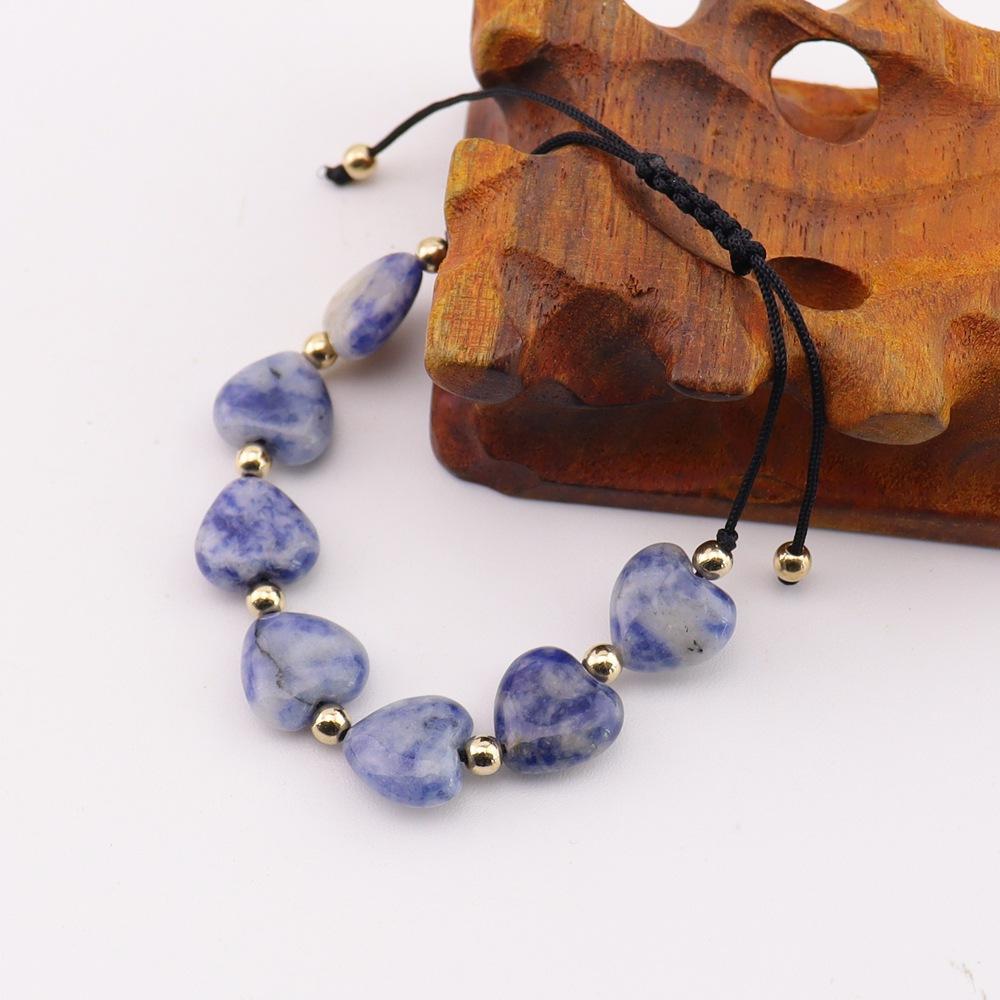 Natural Stone Crystal Colorful Braided Bracelet Chakra Natural Crystal Yoga Love Braided Bracelet B109