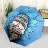 1pc Rick Sanchez Automatic Folding Umbrella - Sturdy 8-Rib Polyester Canopy,Sun-Defying Travel Companion yy251023170