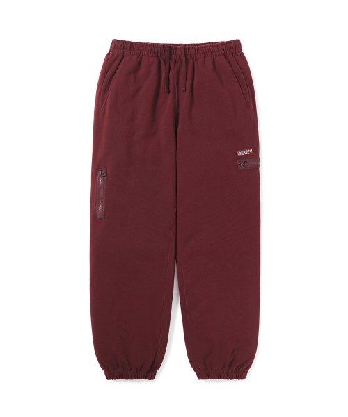 Thisisneverthat Multi Zip Sweatpant Burgundy S