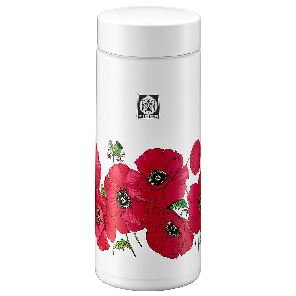 Tiger Vacuum Insulated Bottle, 350ml, Web Exclusive, 100th Anniversary Model, Retro Poppy Pattern, MMZ-T035WF