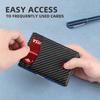 Rfid Carbon Fiber Card Holder Wallets Men Business Small Slim Mini Money Bag Bifold Leather Wallets for Men Male Vallet