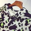WTEMPO Dámské jarní podzimní kabáty s dlouhým rukávem s leopardím potiskem, velká velikost, volný střih, streetwearové krátké bundy s kapucí