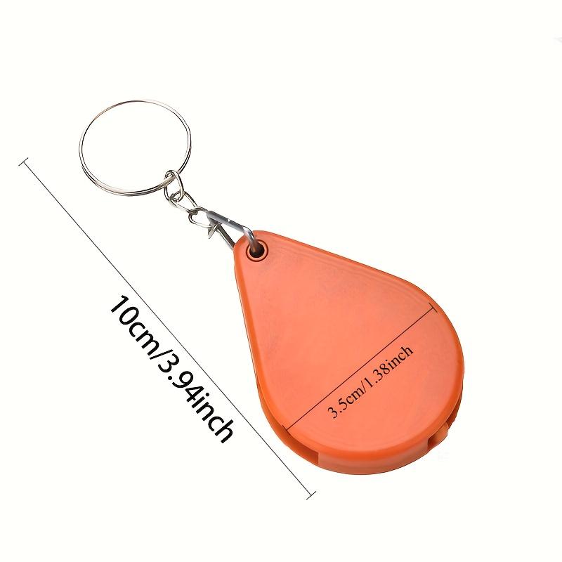 1pc/2pcs Magnifying Glass Keychain - Durable, Anti-Deformation, Portable Mini Magnifier for Elderly, Reading & General Use - Plastic Material