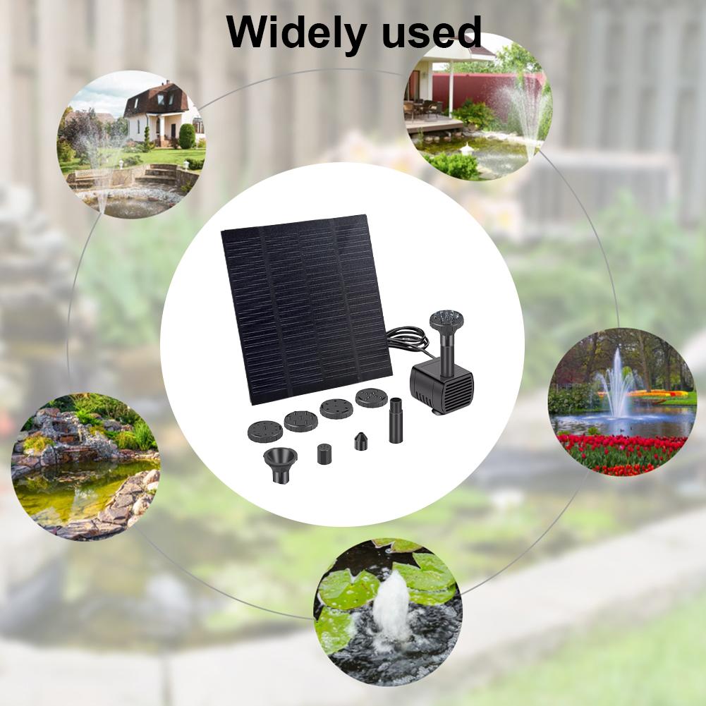 Solar Water Fountain Pump Solar Fountain Pond Pump Kit Solar Powered Fountain Water Pump for Garden Pool Pond Aquarium Fountain