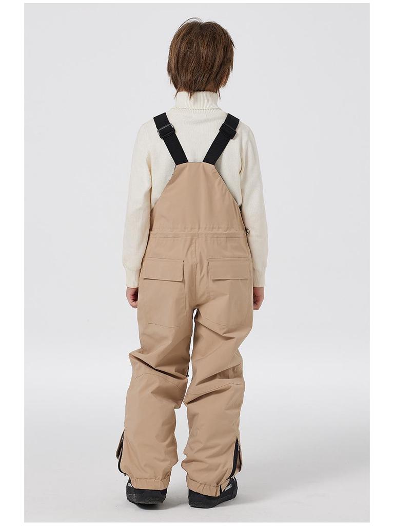 Kids' Winter Ski & Snowboard Bib Pants - Warm, Thick, and Snowproof