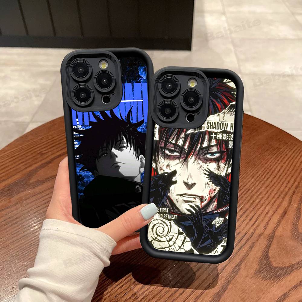 Anime F-Fushiguro M-Megumi Phone Case For IPhone 17 16 15 14 13 12 11 Pro Max Plus Silicone Shockproof Case