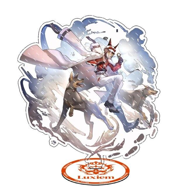 Anime Luxiem VTuber Figures Acrylic Stand Shu Mysta Luca Ike Vox Character Desk Decor Fan Gifts Cosplay Hot Key Chains