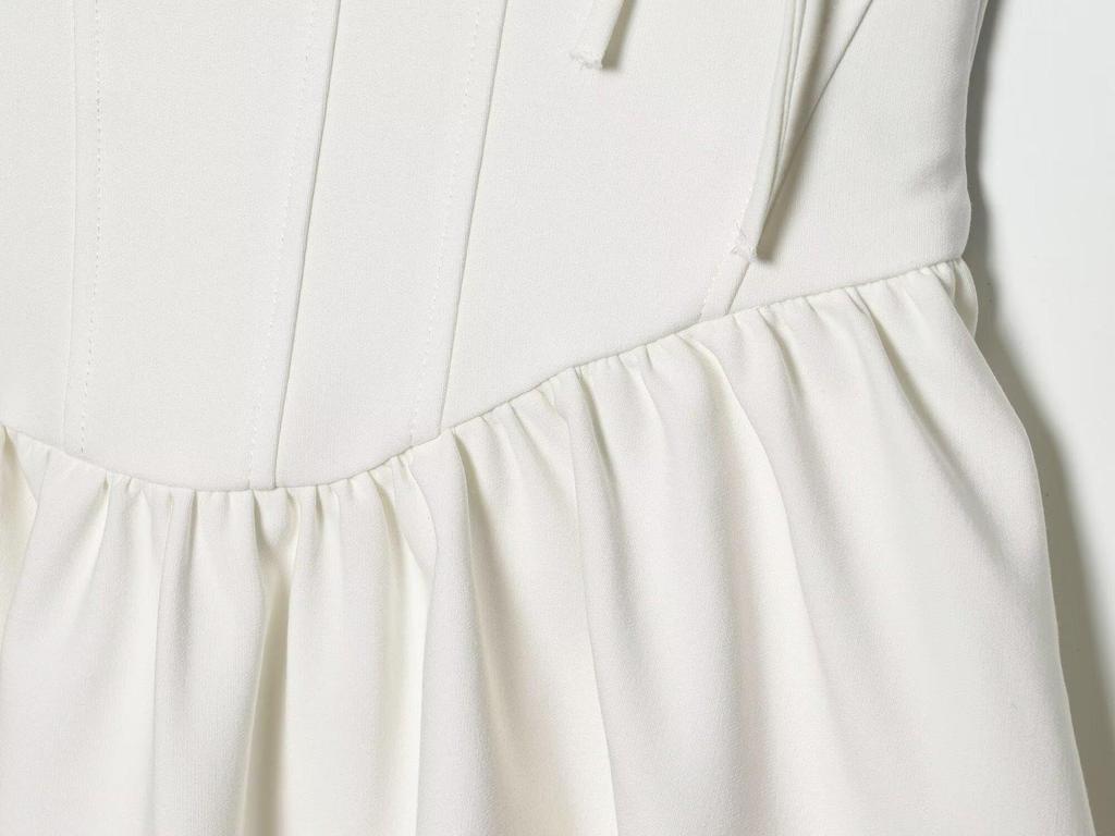 French Hepburn-Style Spaghetti Strap White Mini Dress for Women - Ideal for Beach Vacations 2026