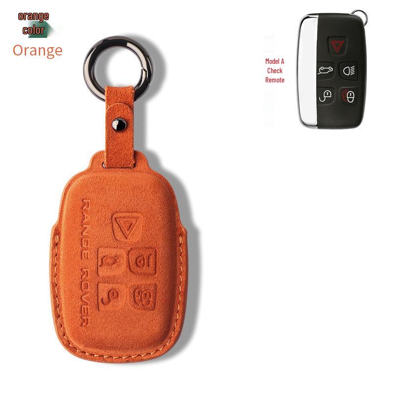Nubuck Leather Key Case for Range Rover Models (Sport, Evoque, Defender, Discovery Sport, Velar, Freelander)