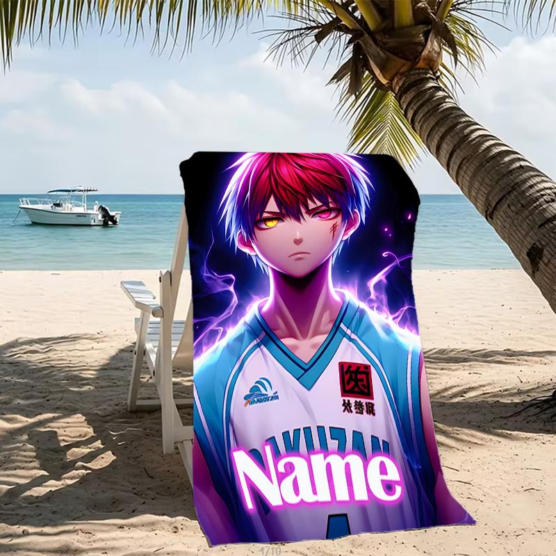 Customizable personalized beach towels Kuroko's Basketball themed designs.Suitable for the beach, yoga, sports;ideal as beach accessories