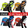 Set echipament motocross pentru copii Kituri Tricou Pantaloni Tineret copil verde Motocicletă negru 3 4 5 6 7 8 9 10 ani Costum off-road albastru portocaliu Enduro cross băiat fată