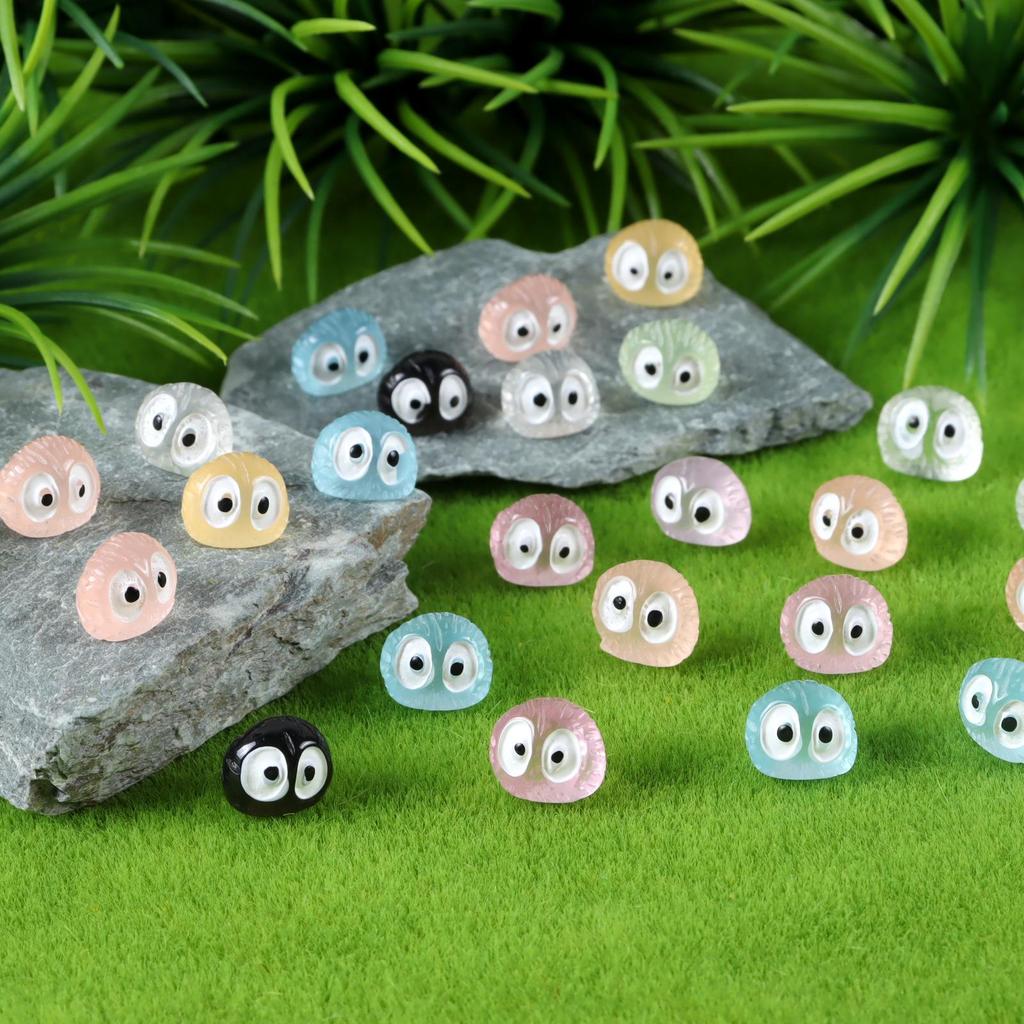 Luminous Colorful Soot Sprite Elf Doll for DIY Moss Micro-landscape Decoration