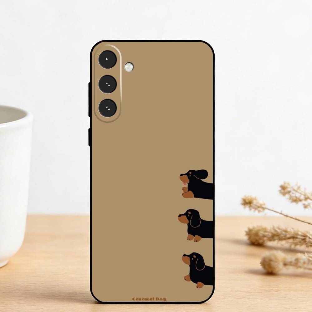 

C-Cute Dachshund Phone Case For Samsung Galaxy A73,A72,A71,A70,A53,A52,A51,Others Soft Black Cover Samsung a12