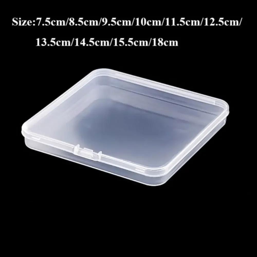 Portable Square Packing Storage Box Plastic Durable Small Items Case Sundries Organizer Transparent Power Tools Holder Durable