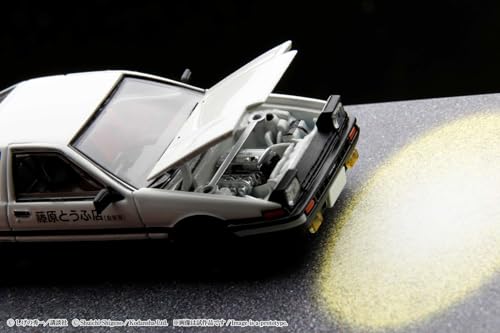 HJ64 1/64 Toyota Sprinter Trueno GT APEX (AE86) / Initial D Engine Model with Wataru Akiyama Finished Product