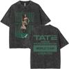 Tate Mcrae So Close To What Miss Possessive Vintage Washed T Shirts Men Women Fashion Casual Cotton Tshirts Streetwear Unisex