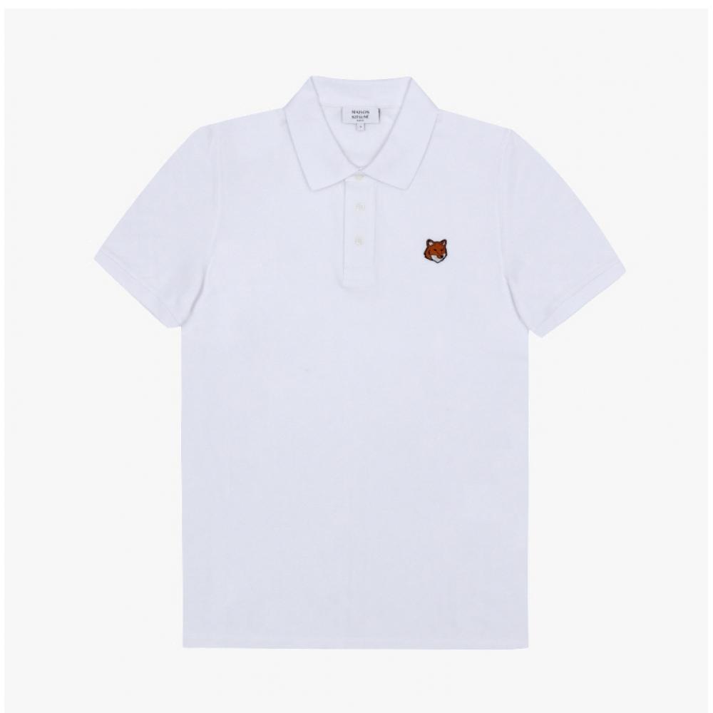Maison KiTsune Fox Head PaTch Polo Mens ShorT Sleeve T shirT Pm00209kp0002