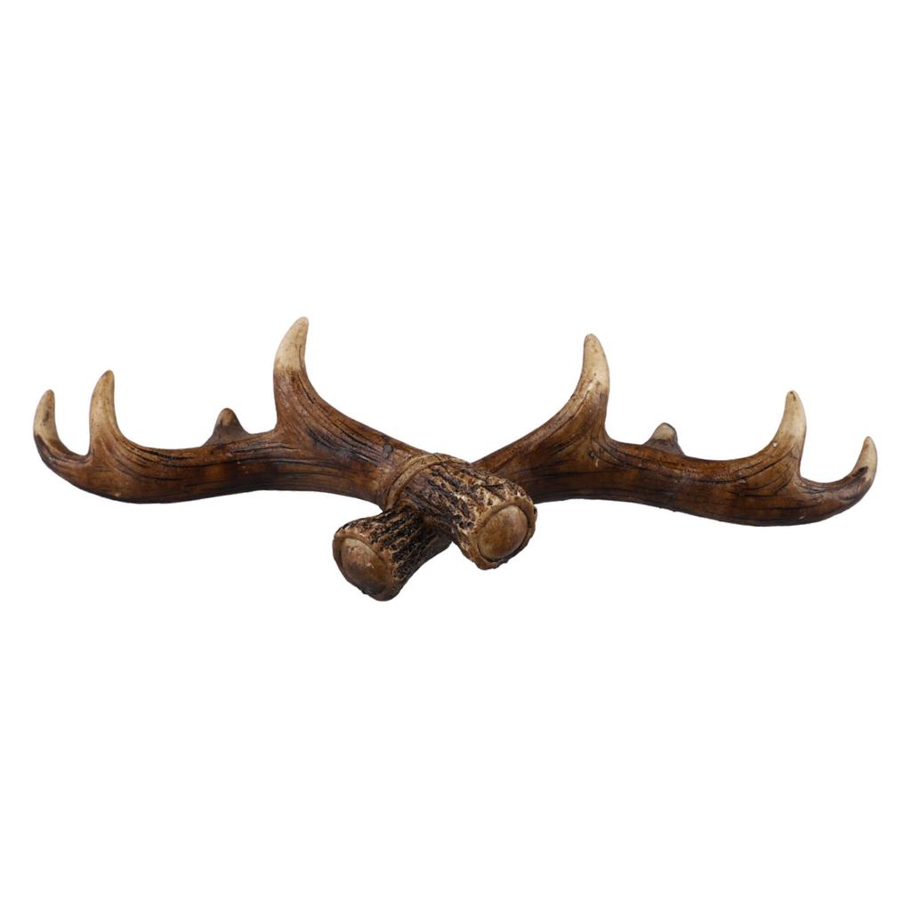 Home Decor Rustic Theme Deer Antler Wall Decor Antler Wall Hanging Long-lasting Nordic Design Perfect Size 28 X 9.5cm