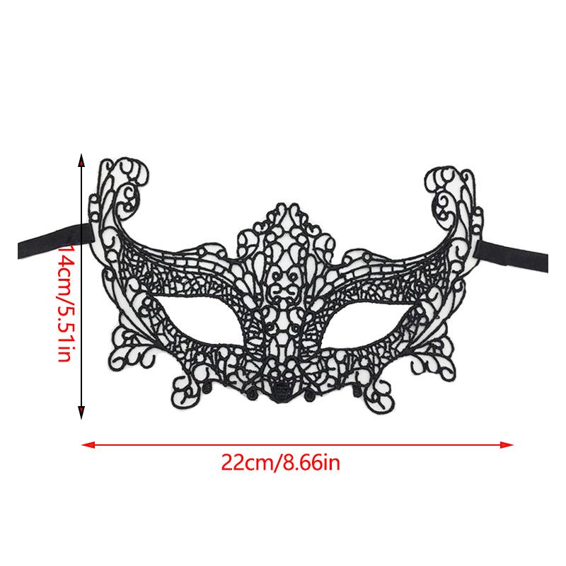 1PC Unisex Gothic Hollow Mask Black Color Sexy Lace Masquerade Half Face Lace Cosplay Mask