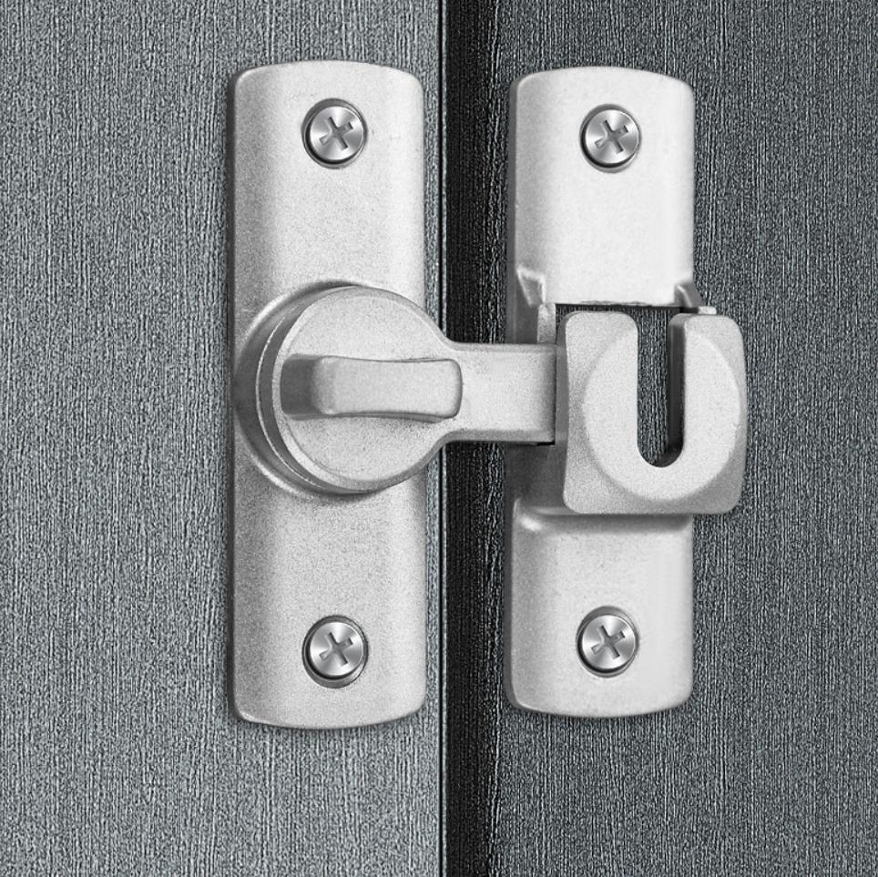 90 Degree Barn Door Latch Stainless Steel Cabinet Drawers Locks Window Door Latches Bolt Hooks Sliding Gate Buckles Hardware