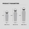 Tyeso Stainless Steel Vacuum Insulated Water Bottle Portable Durable  Leak-Proof for Outdoor Sports Matte Finish Carry Handle