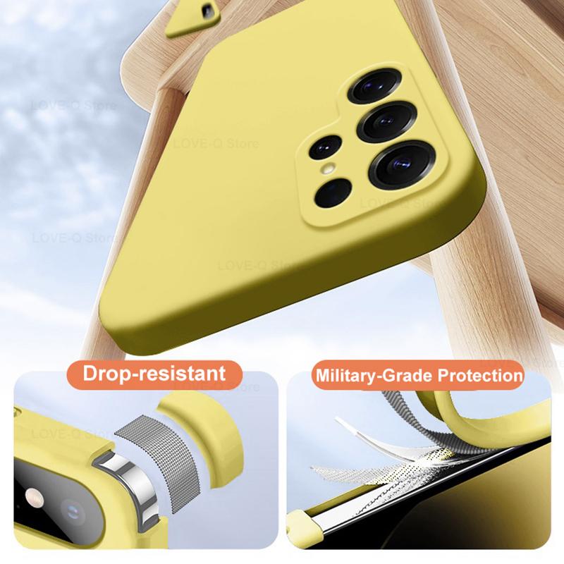 Pro S25 Ultra Plus Pouzdro Silikonové Pouzdro na Telefon pro Pro Samsung Galaxy S25 S24 S23 S22 Ultra Plus Pouzdra Ochranný Kryt Kamery