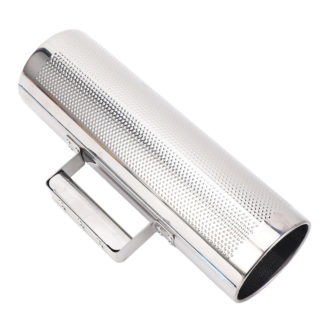 Guiro Instrument 32x10cm Stainless Steel Latin Percussion Instrument Metal Guiro Shaker with Scraper