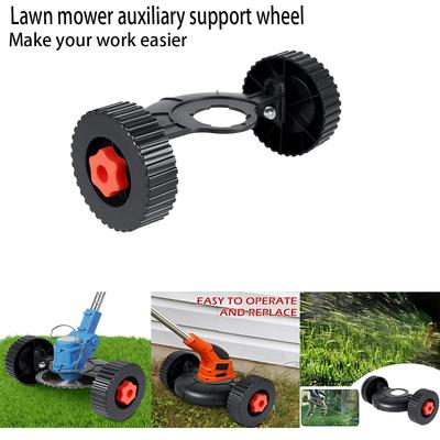 Accesorii pentru mașina de tuns iarba Mașină de tuns iarba Suport roată auxiliară Roată reglabilă detașabilă Atașament pentru cap de tuns iarba