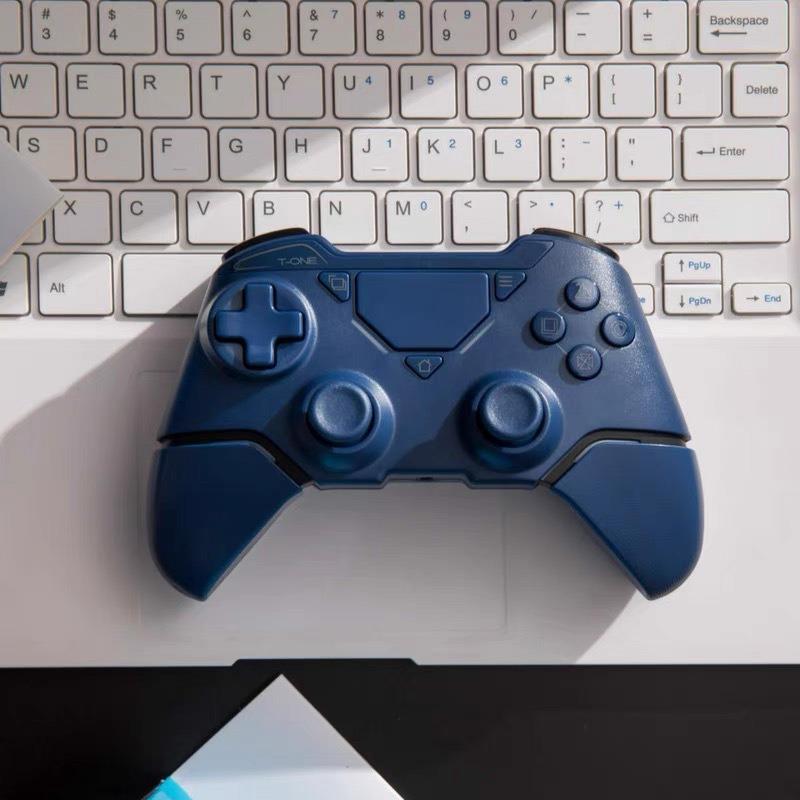 Wireless Bluetooth P4 Pro Game Controller: Compatible with PC, Tablet, Steam, iOS, and Mobile, featuring Vibration and Dual Connectivity.
