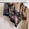 Korean Version Of Imitation Cashmere Scarf Women'S Winter Warmth Thickened Versatile Animal Tassel Square Scarf Shawl Scarf