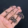 Amethyst Earrings Gemstone Jewelry, 999 Copper Wire Wrapped Earrings, Gift For Women Handmade Earrings