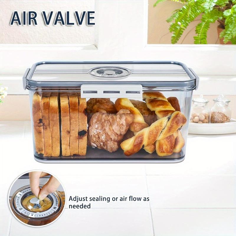 1 Sealed Bread Box - Leak Proof Portable Storage Container Suitable for Bread, Toast, and Baking - Ideal Kitchen Storage Tool