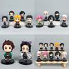 Demon Slayer Pvc Q Version Figurine Set With Collectible Character Dolls For Anime Fans