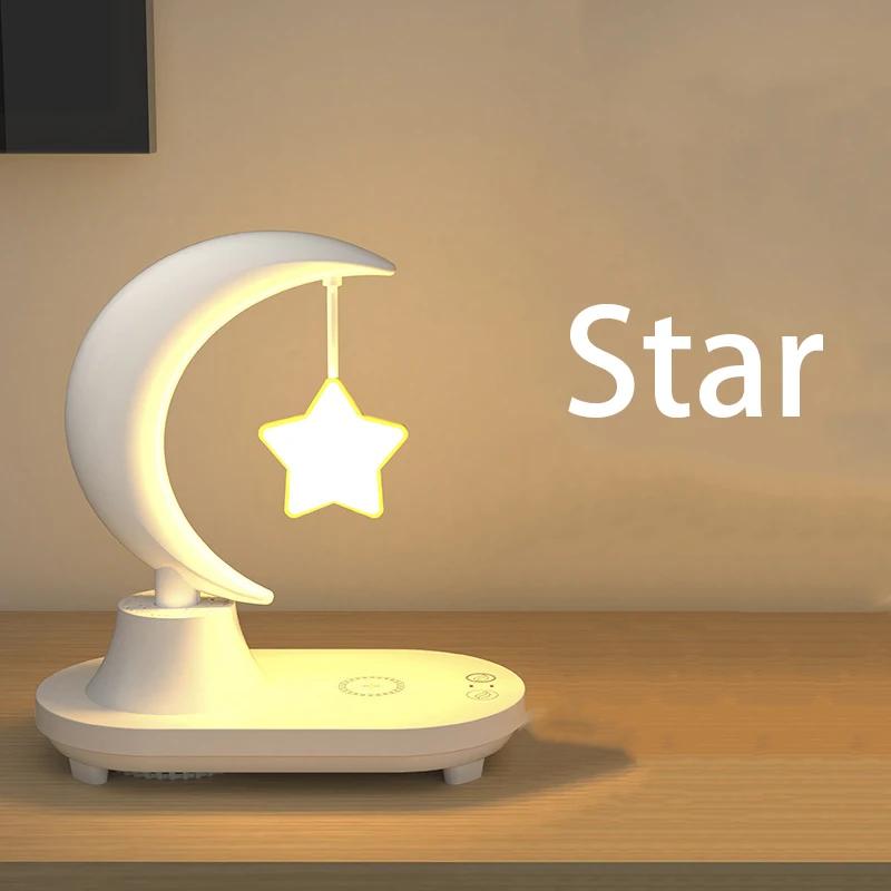 Music Night Light Speaker Ambient Bedside Lamp Computer Office Desktop Decoration Wireless Charging Game Music Dimmer