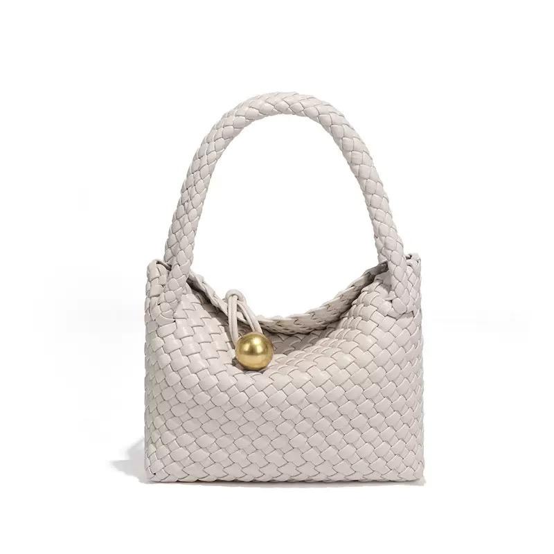 Woven Shoulder Bag for Women Crossbody Tote Bag for Women Small Handbag Vegan Leather Purse Tote Handbag Hobo Bag