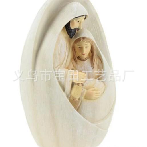 Resin nativity crafts ornament decoration suitable for Christmas home decoration ornament