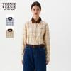 Women's Plaid Color-block Shirt