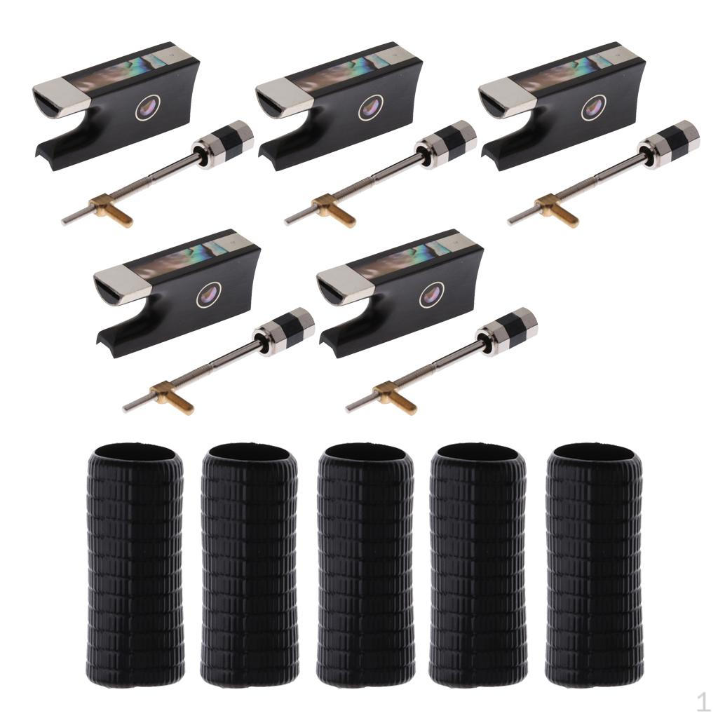 

10pcs/Pack Violin Wood Bow Frog + Plastic Shaft Grip